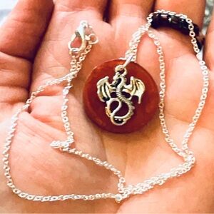 Blood Moon Dragon Necklace